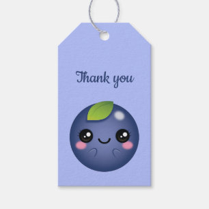 Étiquettes-cadeau Blueberry de Kawaii
