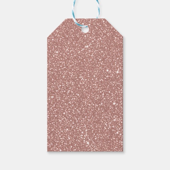 Étiquettes-cadeau Blush Pink Speckled Pattern Party (Devant)