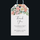 Étiquettes-cadeau Blush Romantic Floral Wedding Favoriser Tags<br><div class="desc">Blush Romantic Floral Wedding Favor Tags. Un design parfait pour votre grand jour. Tous les styles de texte,  couleurs,  tailles peuvent être modifiés selon vos besoins.</div>