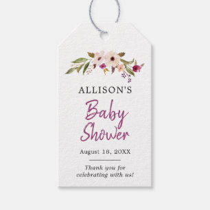 Étiquettes-cadeau Boho Chic Vintage Floral Baby shower Tags cadeaux