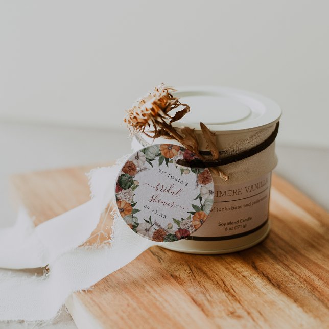 Étiquettes Cadeau Boho Fête de Mariage d'Automne (Créateur téléchargé)