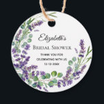 Étiquettes Cadeau Boho Lavender Eucalyptus Fête des mariées<br><div class="desc">Belle lavande et eucalyptus nuptiale de douche préférée tags. Tous les champs peuvent être modifiés à l'avant et au dos</div>