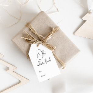 Étiquettes-cadeau Boho moderne Oh What Fun To and From