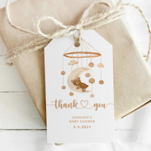 Étiquettes-cadeau Boho nursery mobile merci tag