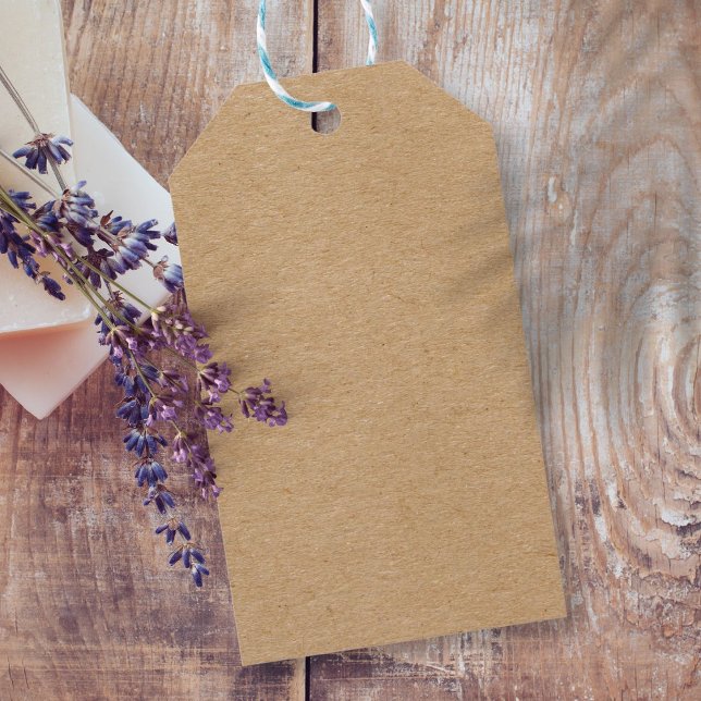 Étiquettes-cadeau Boho rustique Kraft simple et élégant (Créateur téléchargé)