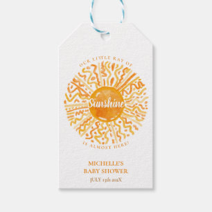Étiquettes-cadeau Boho Sunshine Ray of Sun Modern Watercolor