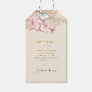 Étiquettes-cadeau Boho Tropical Botanical Bienvenue au Mariage ivo