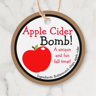 Étiquettes Cadeau Boisson d'automne la plus chaude | Tags de la bomb