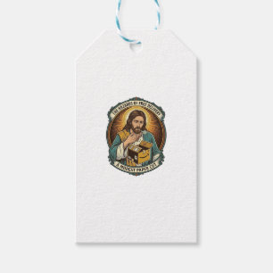 Étiquettes-cadeau Boîte en carton Jésus Douleur au doigt découpé en