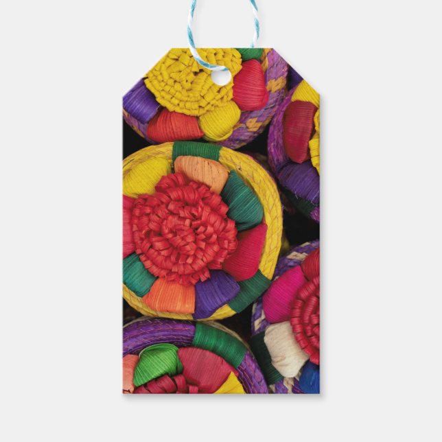 Étiquettes-cadeau Boîtes en osier mexicaines (Devant)
