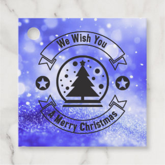 Étiquettes Cadeau Bokeh Nous vous souhaitons un Joyeux Noël