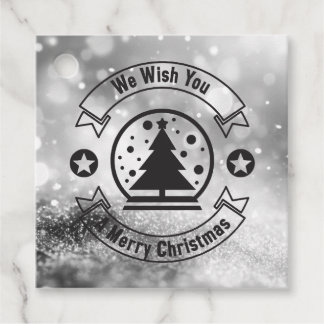 Étiquettes Cadeau Bokeh Nous vous souhaitons un Joyeux Noël