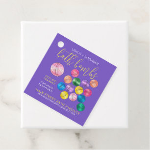 Étiquettes Cadeau Bombes de douche de bain faites main Beauté Produi