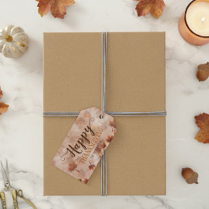 Étiquettes-cadeau Bon thanksgiving Feuille Rustic Fall Maple