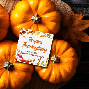 Étiquettes Cadeau Bon thanksgiving personnalisé Société Feuilles d'a