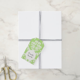 Étiquettes-cadeau Bonbon 16 - La damassé, ornements, tourbillonne -