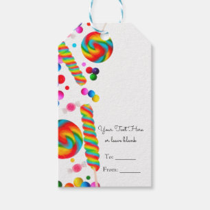 Étiquettes-cadeau Bonbon Arc-en-ciel Fête d'anniversaire Douce Faveu