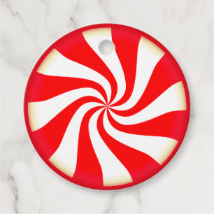 Étiquettes Cadeau Bonbons à la menthe poivrée