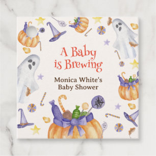 Étiquettes Cadeau Bonbons Citrouilles Fantômes Halloween Baby Brassa