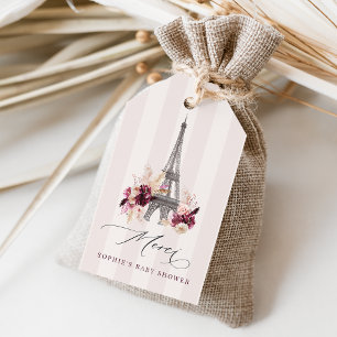 Étiquettes-cadeau Bonjour Bébé Paris Baby shower Favoriser