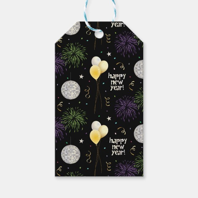 Étiquettes-cadeau Bonne année (Devant)