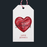 Étiquettes-cadeau Bonne fête des Galentines<br><div class="desc">Célébrez tous vos meilleurs amis avec un brunch de la Saint-Galentin. Cette étiquette cadeau affiche un coeur rouge avec un message qui dit "Bonne Saint-Galentin".</div>