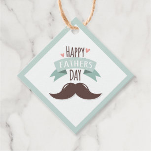 Étiquettes Cadeau Bonne fête des pères - moustache