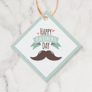Étiquettes Cadeau Bonne fête des pères - moustache