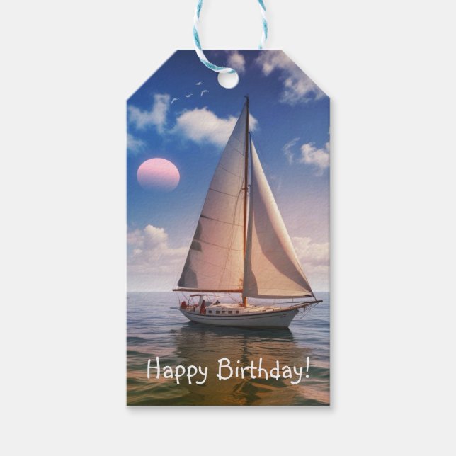 Étiquettes-cadeau Bonne navigation (Devant)