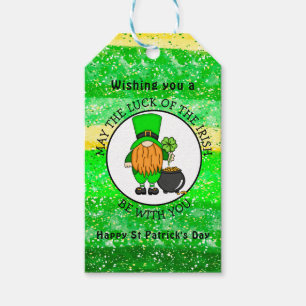 Étiquettes-cadeau Bonne Saint Patrick's Day   Cute Leprechaun