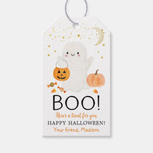 Étiquettes-cadeau BOO Ghost Halloween Favween Treat