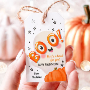 Étiquettes-cadeau Boo ! Halloween mignonne Ghost Treat for You Favor