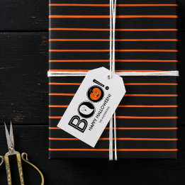 Étiquettes-cadeau Boo! Joyeuse carte de vœux Halloween