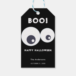 Étiquettes-cadeau Boo mignonne Monstres Eyeballs Happy Halloween Noi