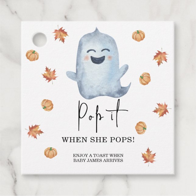 Étiquettes Cadeau Boo - Pop it When it pops (Devant)