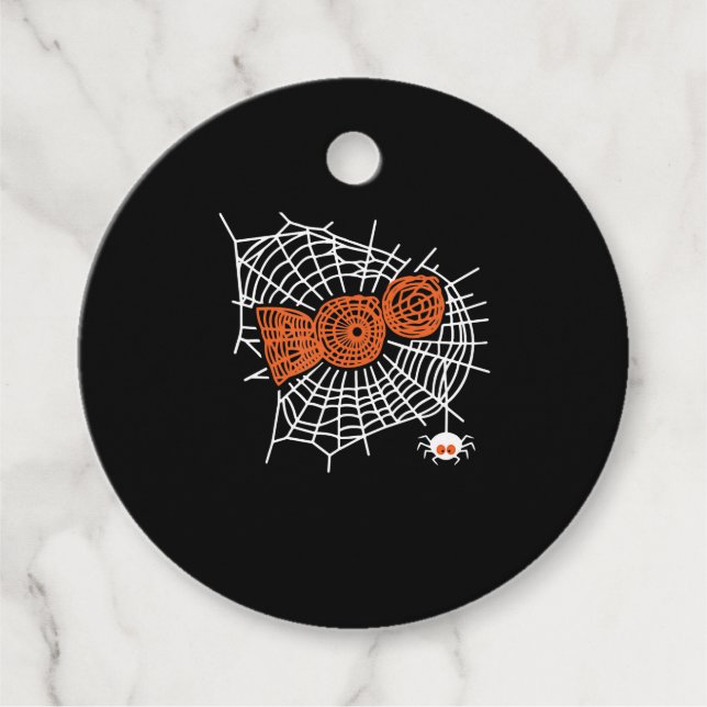 Étiquettes Cadeau Boo Spider Web Funny mignon Spider Web Graphique (Devant)