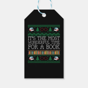 Étiquettes-cadeau Book Lovers Ugly Christmas