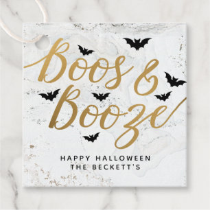 Étiquettes Cadeau Booze & Booze Adult Halloween Party