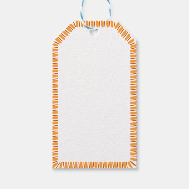 Étiquettes-cadeau Bordure de la saison d'automne Thanksgiving Blair  (Devant)