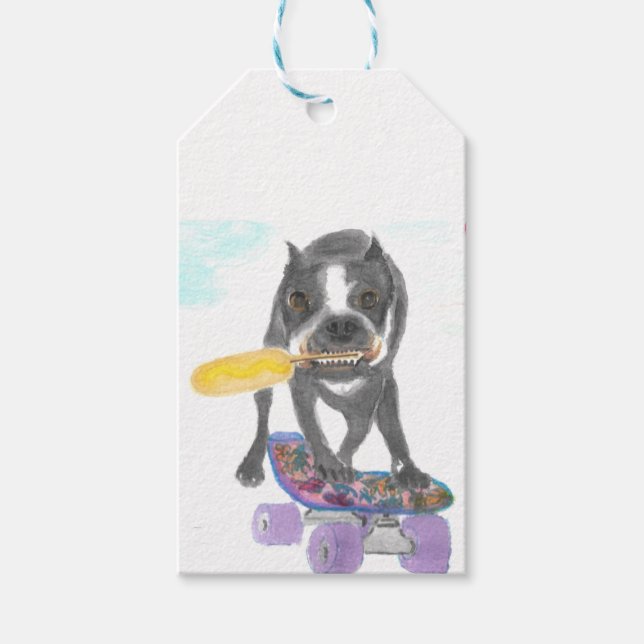 Étiquettes-cadeau Boston Terrier (Devant)