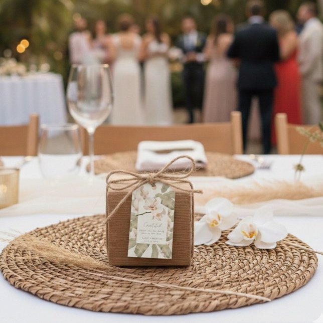 Étiquettes-cadeau Botanical Garden Wedding  Thank You Favor (Créateur téléchargé)