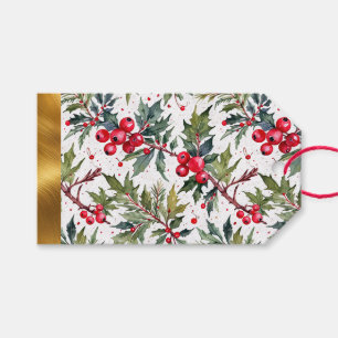 Étiquettes-cadeau Boughs de Festive de Holly