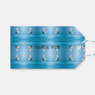 Étiquettes-cadeau Bougie flottante élégante
