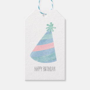 Étiquettes-cadeau Bougie personnalisée pour fête d'anniversaire
