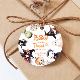 Étiquettes Cadeau Bouh voici une friandise pour toi Halloween merci