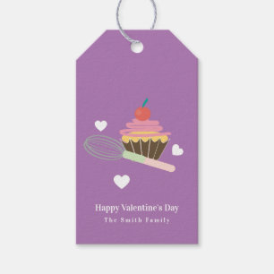 Étiquettes-cadeau Boulangerie Cupcake Mignonne Joyeuse Saint-Valenti