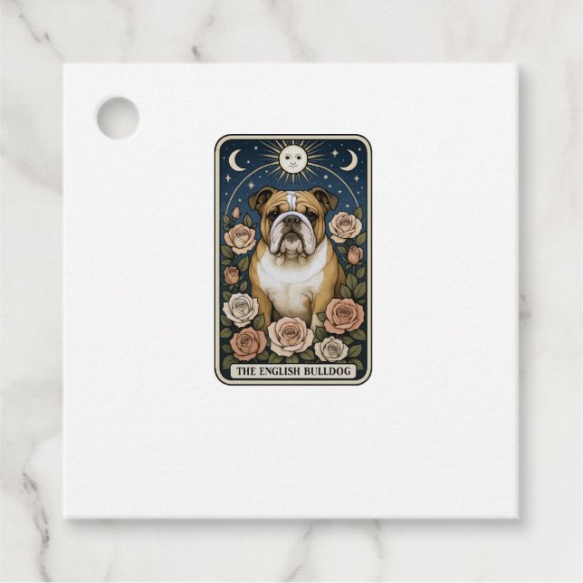 Étiquettes Cadeau Bouledogue anglais (Devant)