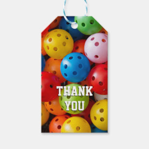 Étiquettes-cadeau Boulettes colorées, texte personnalisé