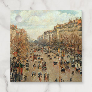 Étiquettes Cadeau Boulevard Montmartre-Eremitage Camille Pissarro