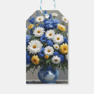 Étiquettes-cadeau Bouquet de fleurs aquarelle élégant